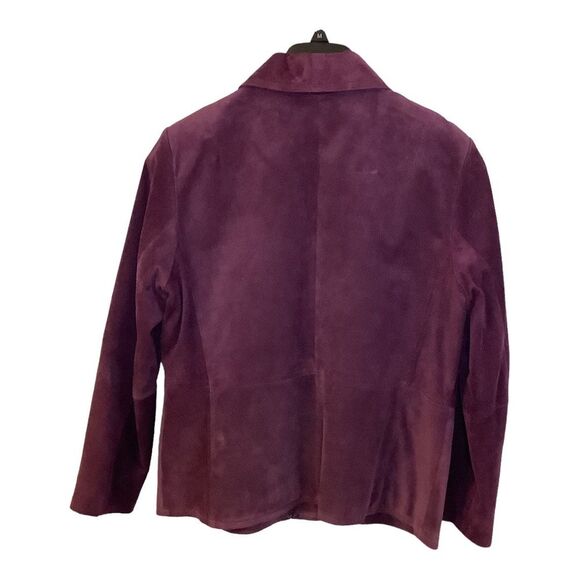 Charter Club Vintage Purple Suede Lined Jacket Size‎ Large EUC - Picture 4 of 10